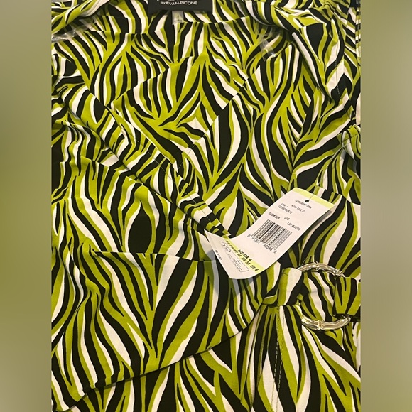 Black Label by Evan-Picone Womens Sleeveless Geometric A-Line Dress - Picture 5 of 5